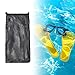 Aosekaa Diving Fins Drawstring Bag Snorkeling Flippers Carrier Portable Storage Mesh Gear Bag for Travel Spearfishing Surfing Beach, 34cmx74cm