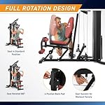 Marcy All-in-One Home Gym System with Tri-Action Press Arms, Adjustable Leg Press, and Full-Swivel Seat for Total Body Strength Training – Compact Multi-Station Workout Equipment MWM-0623 - Image 2