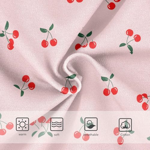 Girls' Underwear Pink Cherry Cotton Stretch Comfort Toddler Panties3