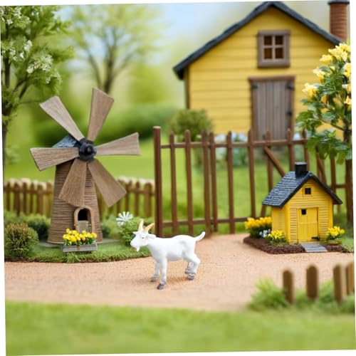 Figuritas de cabra simuladas pequeñas para decoración miniatura 4