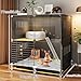 CYQQRDZSW 2 Layer Rabbit Cage Indoor with 2 Deep Pull-Out Trays and Urine Guard, Guinea Pig Cage, Small Animals House for Rabbit, Ferret, Chinchilla