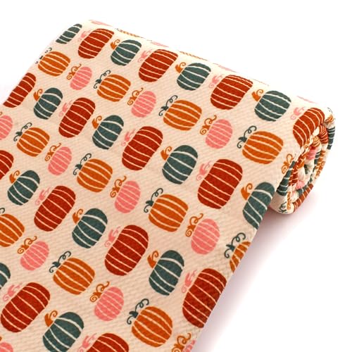 Fall Pumpkin Whimsy Liverpool Bullet Fabric...