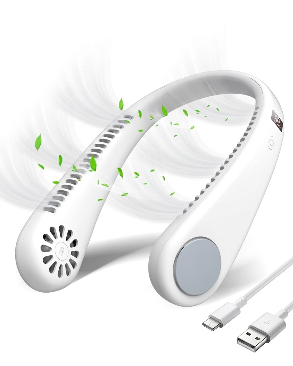 Ventilateur de cou silencieux idéal pour le bureau et les voyages