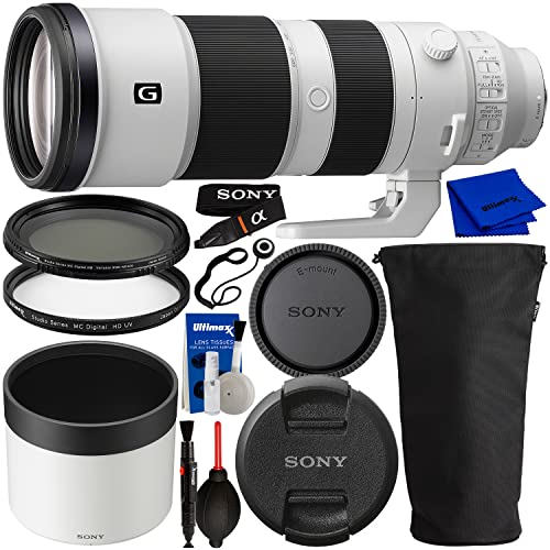 Image of Sony FE 200-600mm f /5.6-6.3 G OSS Lens with Manufacturer Accessories, Variable Neutral Density Filter, Ultraviolet Cap Keeper, Air Pump /Dust Blower & Deluxe Equipment Maintenance Kit