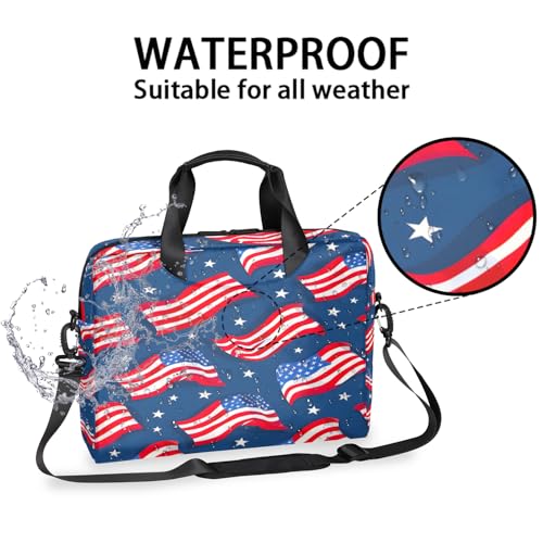 Bolsa para laptop de 16 pulgadas con bandera americana miniatura 2
