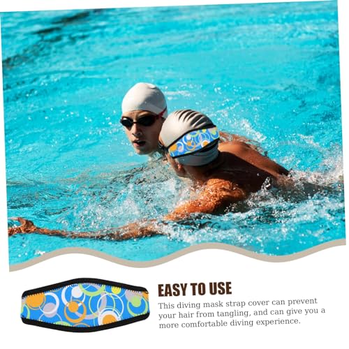 GAROZATION Máscara De Mergulho Com Alça De Cabelo Capa De Alça De Máscara De Mergulho Capa De Neopre