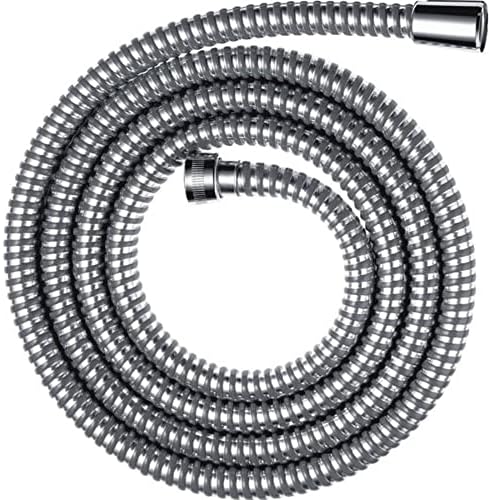 Hansgrohe 28266000 Metaflex Wąż Prysznicowy, Odporny na Zagięcia i Elastyczny, Chromowany, 1,60 m