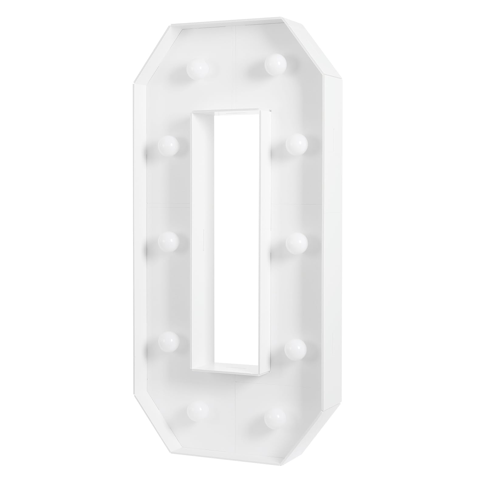 Chiffres lumineux à LED 0-9 100 cm Blanc chaud 10 LED Décoration mariage fête