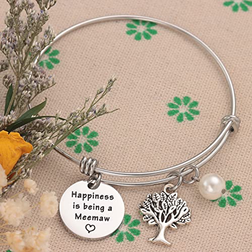 Meemaw Gifts for Grandma from Grandchildren Grandkids Meemaw Birthday Charm Jewelry Meemaw Braceleet4