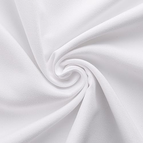 Image of 4 Piece Bed Sheet Set (Full,White) 1 Flat Sheet,1 Fitted Sheet and 2 Pillow Cases,Brushed Microfiber Luxury Bedding with Deep Pockets