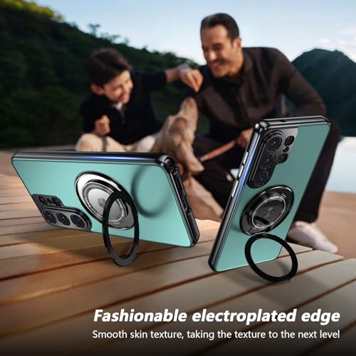 Coque Samsung Galaxy S26 Plus silicone rigide noir avec béquille anneau