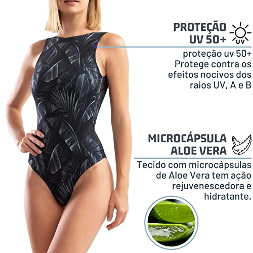 Maiô Regata Microfibra She by Mash Feminino Adulto | Preto | G