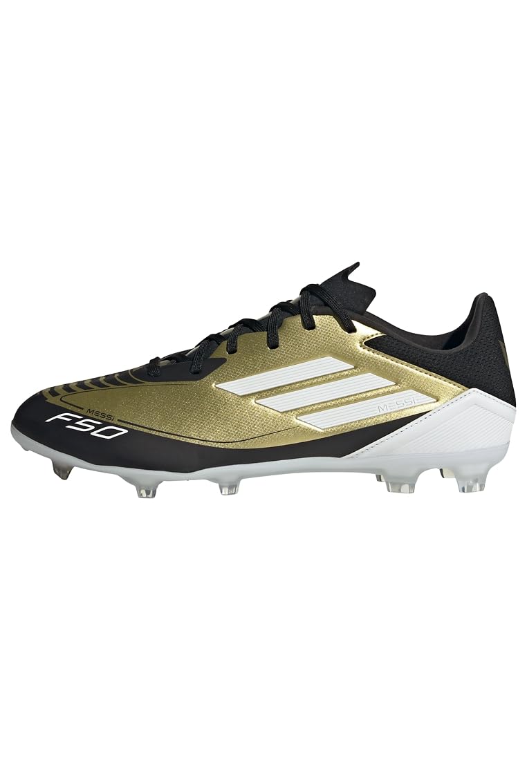 adidas Messi F50 League Firm/Multi-Ground Boots, Textile Upper, White