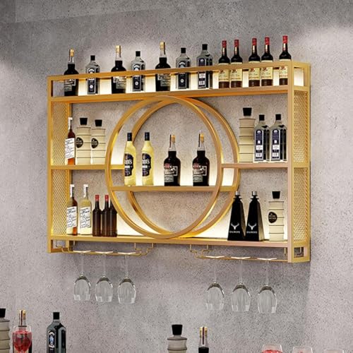 Étagère à vin flottante murale LED pour optimiser vos petits espaces