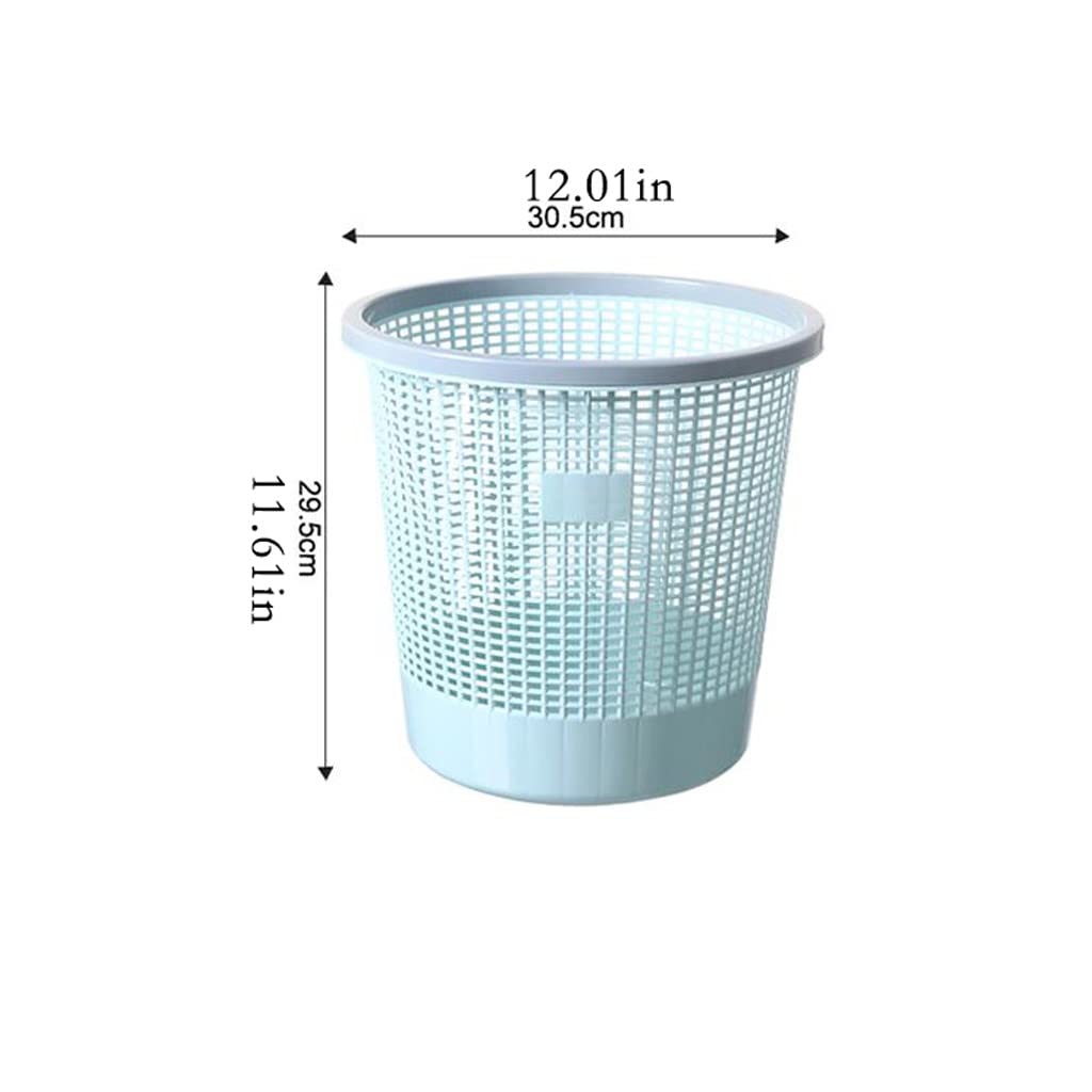 TOMYEUS Abfalleimer Plus Size Papierkorb Küche Schlafzimmer WC Kunststoff Hohlmüll Can Coverless Haushaltsklassifizierung Mülltonnen, 2 Packung Mülleimer (Color : C)
