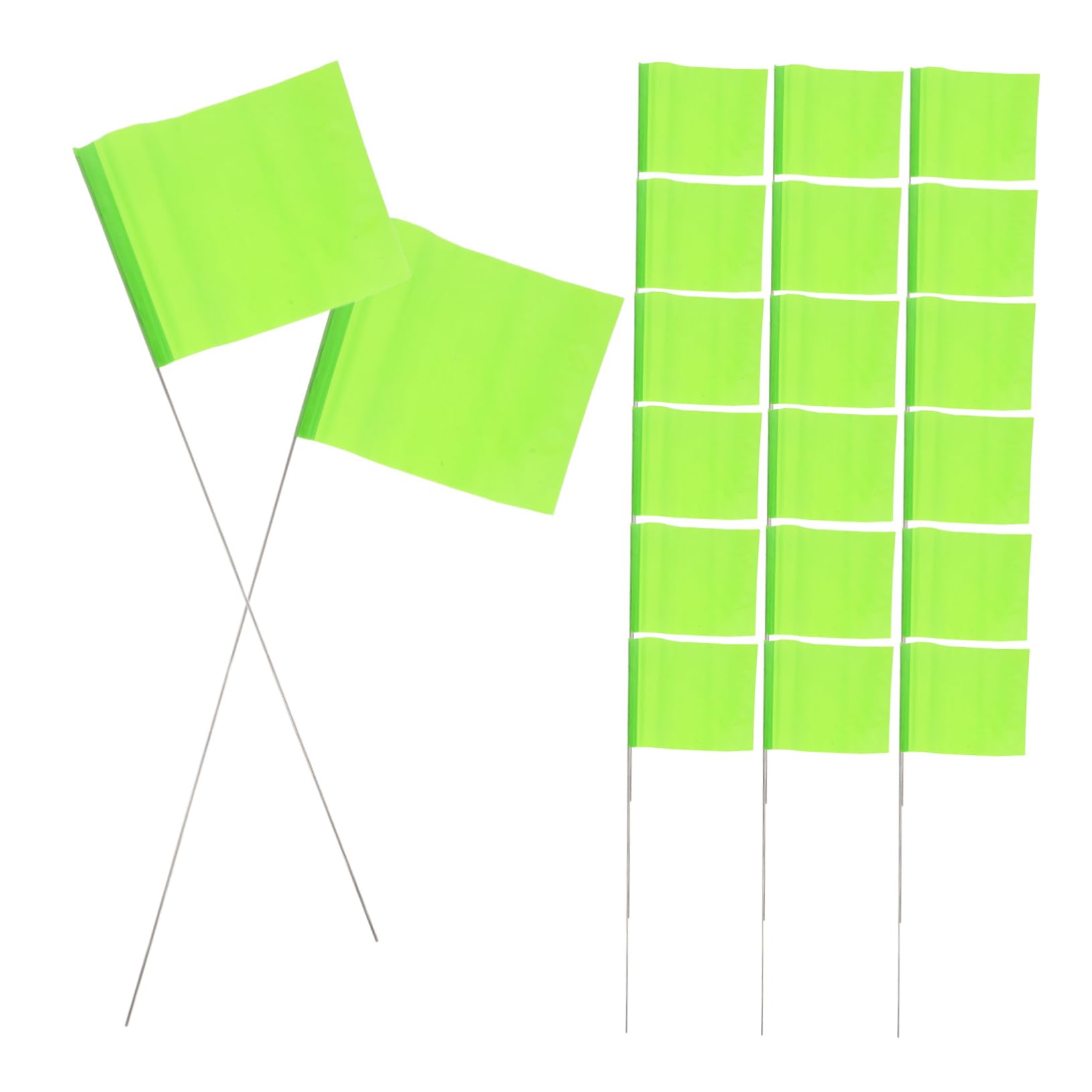 2 Set Bandierine in Poliestere Segnalazione Terreno Per Irrigazione E Marcatura Piccole Bandiere Resistenti E Visibili Per Esterni Per Giardinaggio E Allaperto 50 * 2