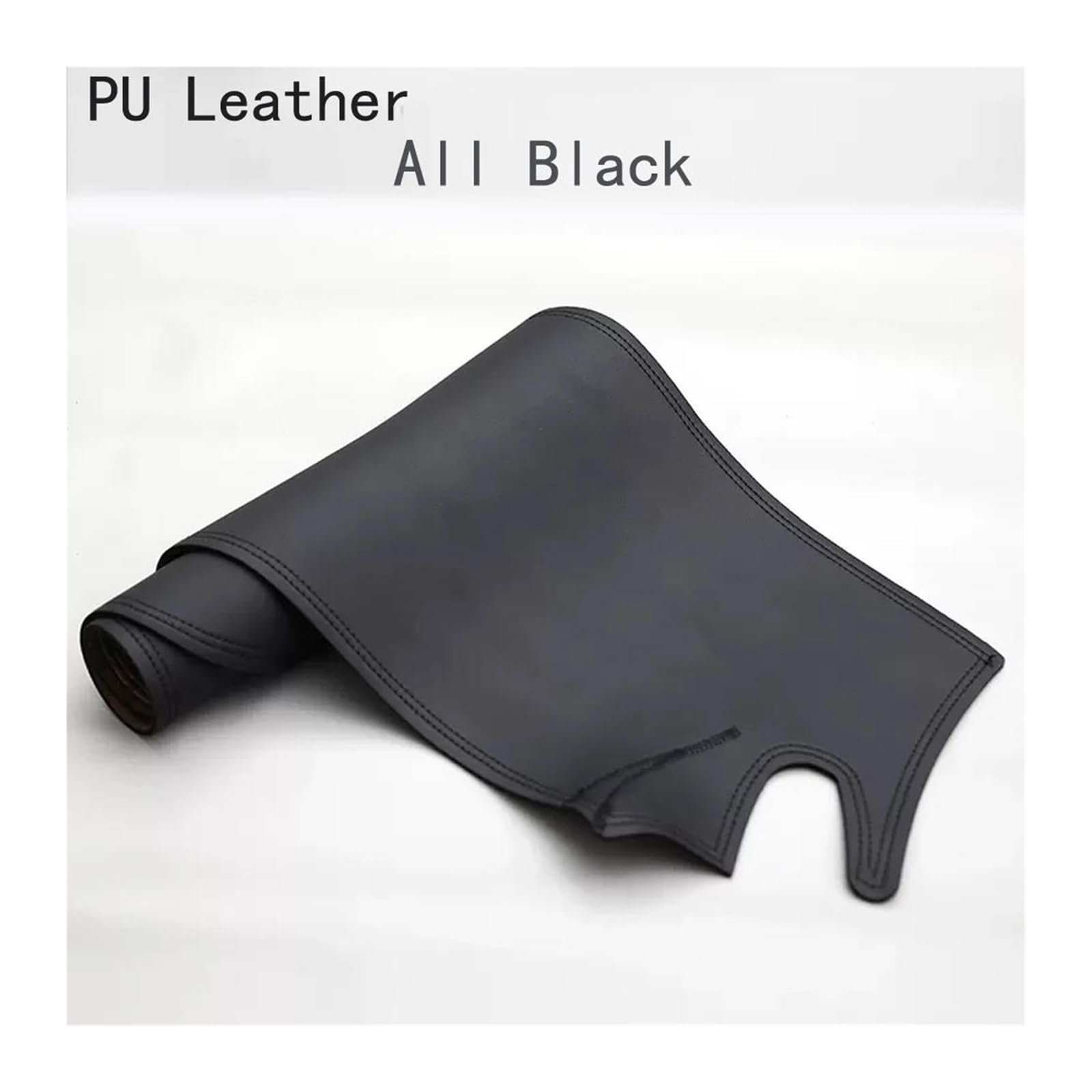 Tapis Tableau Bord intérieur Voiture Tapis Tableau Bord en Cuir Antidérapant pour Hyundai pour Azera G5 2012-2017, Protection Solaire(All Black RHD)