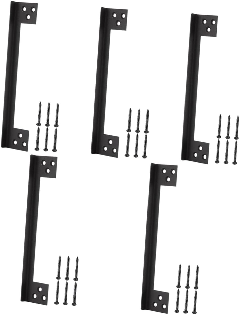 5pcs Door Latch Guard Plate for Outswing Doors Easy Installation Security Protector for Enhanced Safety and Aesthetic Appeal