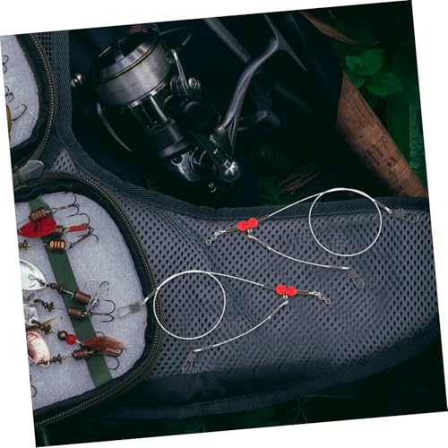 6 piezas líderes de pesca Toddmomy resistentes para señuelos miniatura 4