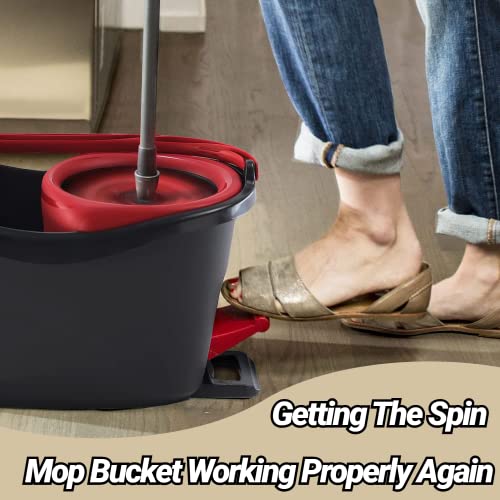 1 Pcs Easy Mop Pedal Broom Spin Replacement One Way Clutch Bearing Bucket Gear Sprockets Repair Suitable For O-Cedar、Vilida、 Market 90% Rotation Mop #TOP3