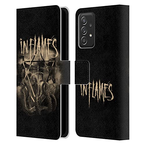 Étui portefeuille cuir Galaxy A52 5G In Flames housse protection