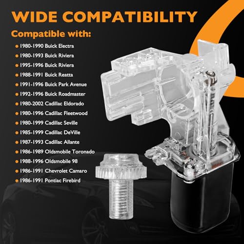 Image of HQPASFY Trunk Lid Pull Down Motor 747-000 Compatible with Buick Electra Riviera, Cadillac Eldorado Seville Camaro, Oldsmobile Toronado, Pontiac Firebird