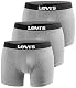 Levi’s Herren Boxershorts im 3er-Pack New Grey Edition