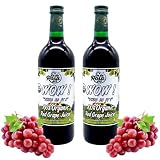 De La Rosa Austrian Red Grape Juice, Kosher, Non-GMO & Gluten Free, 100% Organic Red Grape Juice, No