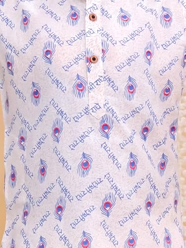 Image of AJ DEZINES Boys Cotton Full Sleeve Letter Printed Kurta Pajama Set for Kids - Ethnic wear | Special Occasion & Traditional Outfit |Boys Kurta Set - Regular Fit