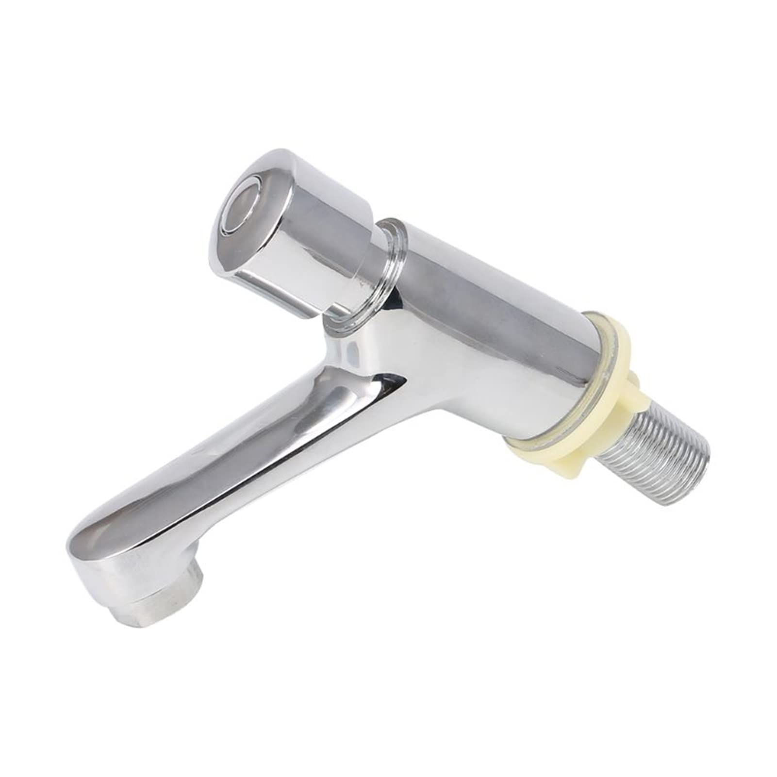 Grifo de Ahorro de Agua con Cierre automático, Grifo frío para Lavabo de baño, botón pulsador de retardo, válvula de Grifo de Agua