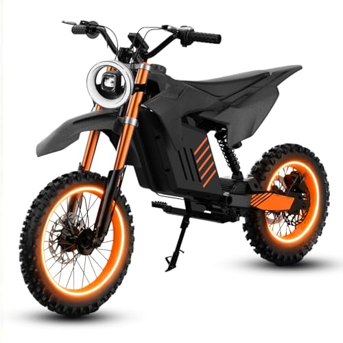 CLOCOKI Electric Dirt Bike for Adults, 2000W...