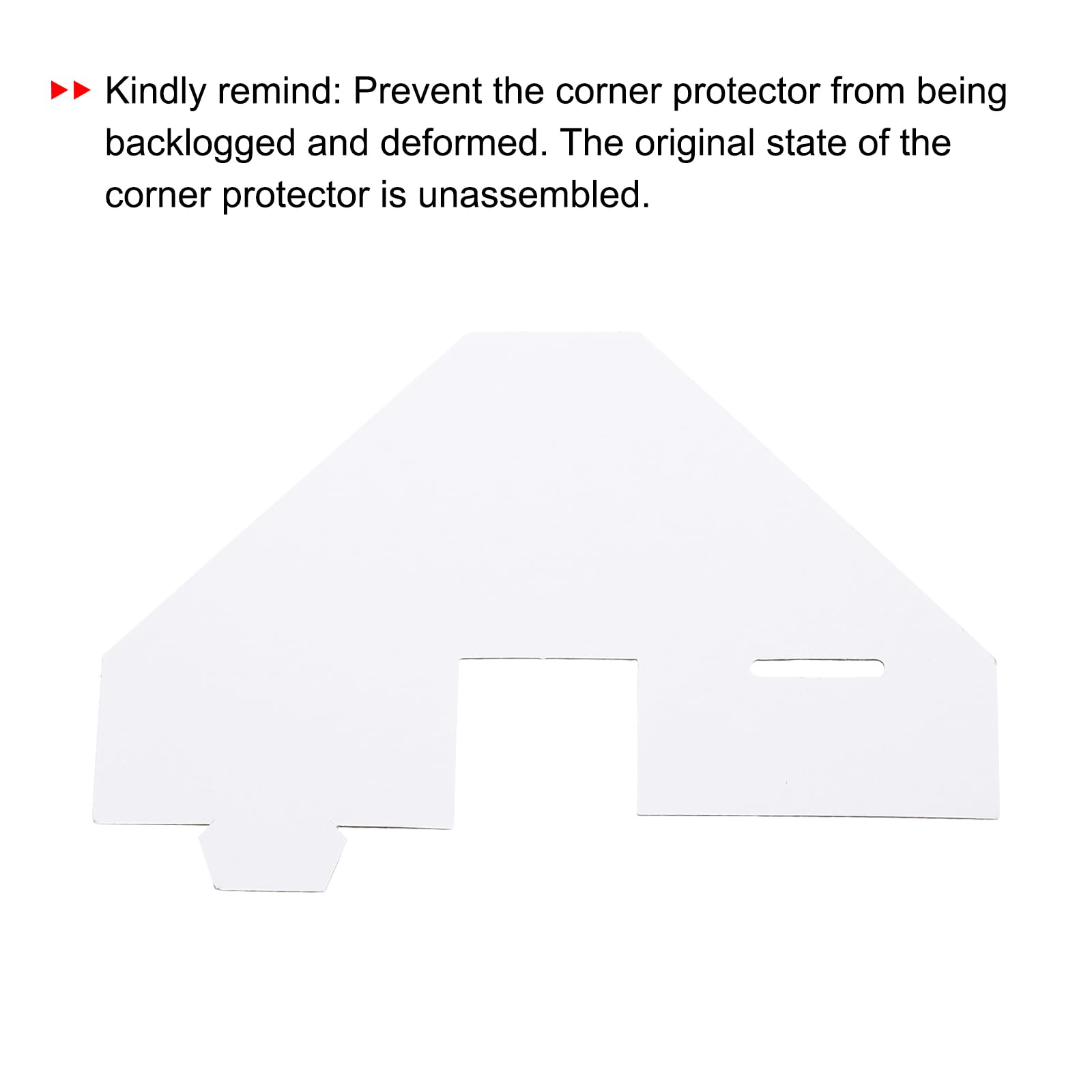 QUARKZMAN Confezione di 60 Protettore d'Angolo in Cartone 7x7x2,5cm Bianco | Regolabile, per Arte Imballaggio Forniture Trasporto