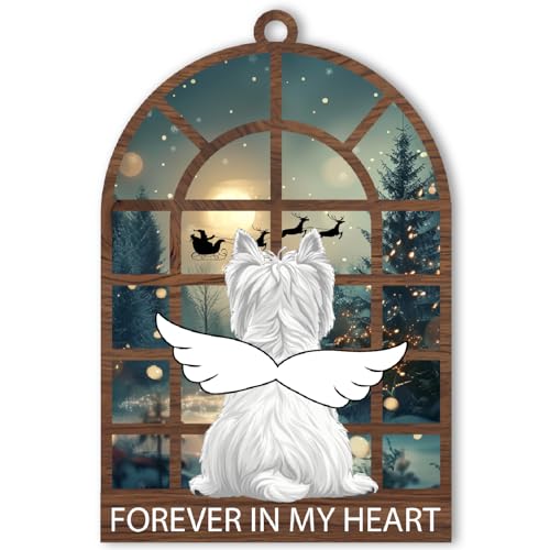 West Highland White Terrier Christmas Ornament, for West Highland Terrier Owner, Lover, Dog Mom Dad, Westie Memorial Ornament Gift for Loss of Dog