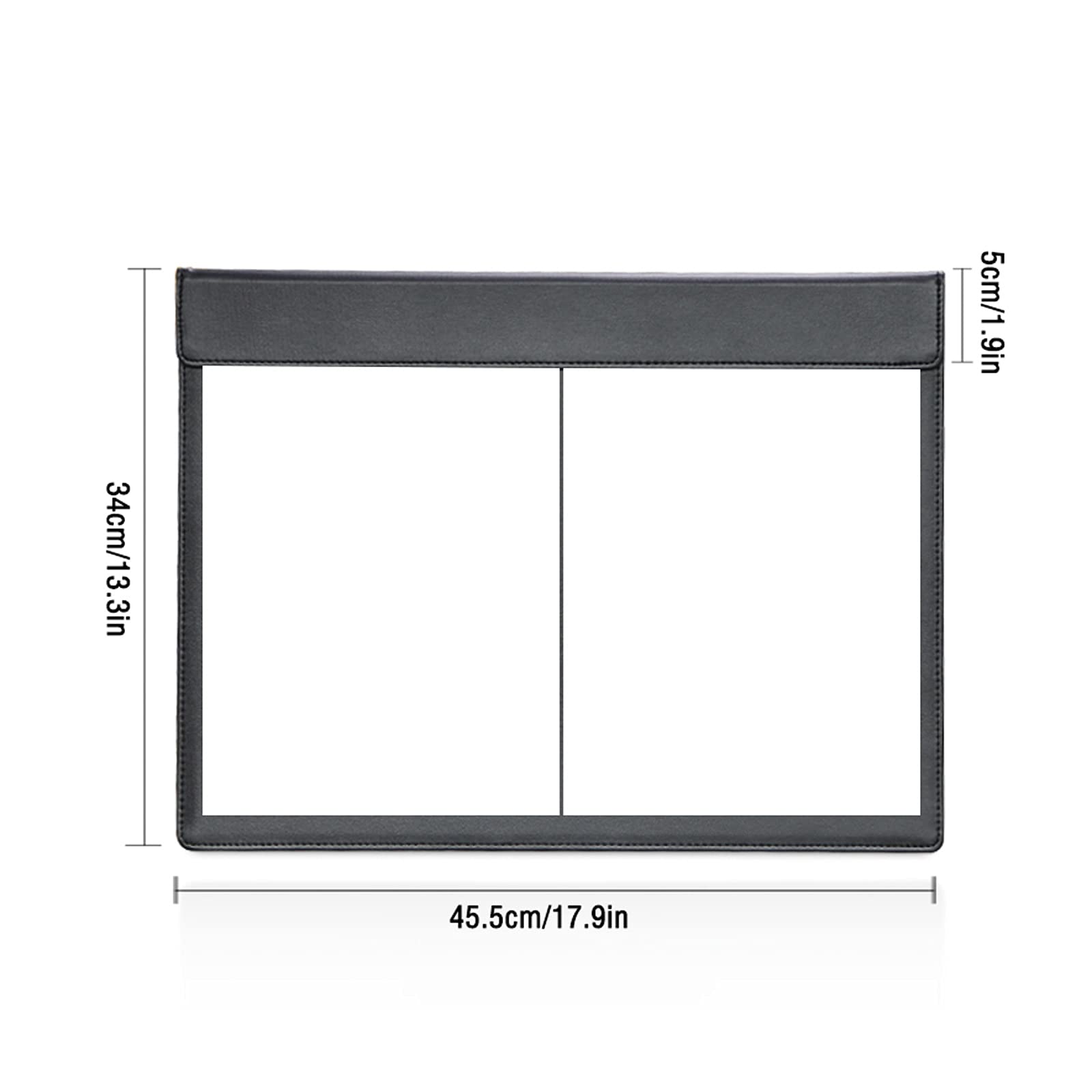 Appunti Cartella da Lavoro Blocco da Scrittura per riunioni in Pelle Blocco da scrivania A3 Clip per Firma Raccoglitore Magnetico