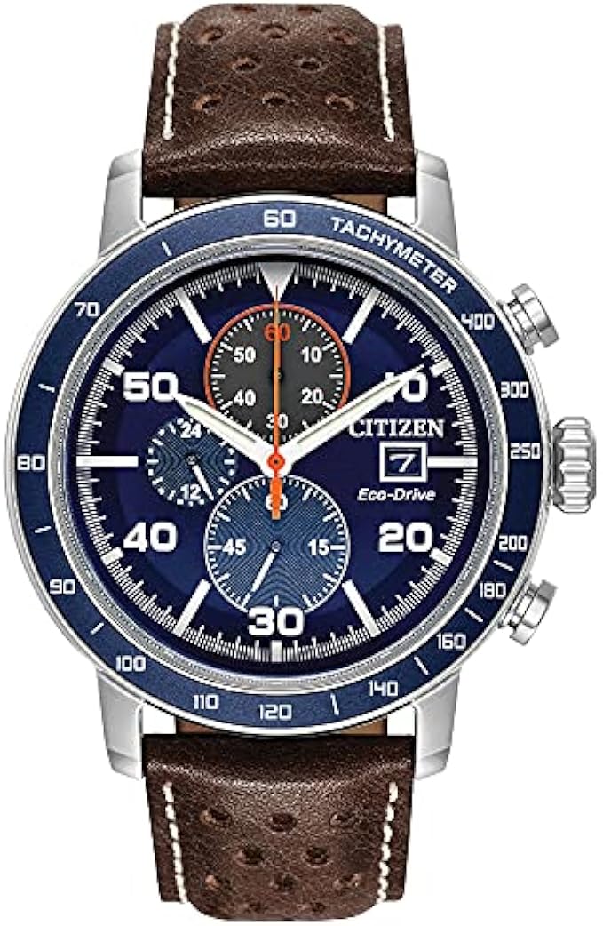 Citizen Men's Eco-Drive Sport Casual Brycen Weekender Chronograph Watch, 12/24 Hour Time, Date, Tachymeter, Luminous Hands