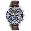 Citizen Eco-Drive Brycen Chronograph Mens Watch, Stainless Steel with Leather Strap, Weekender