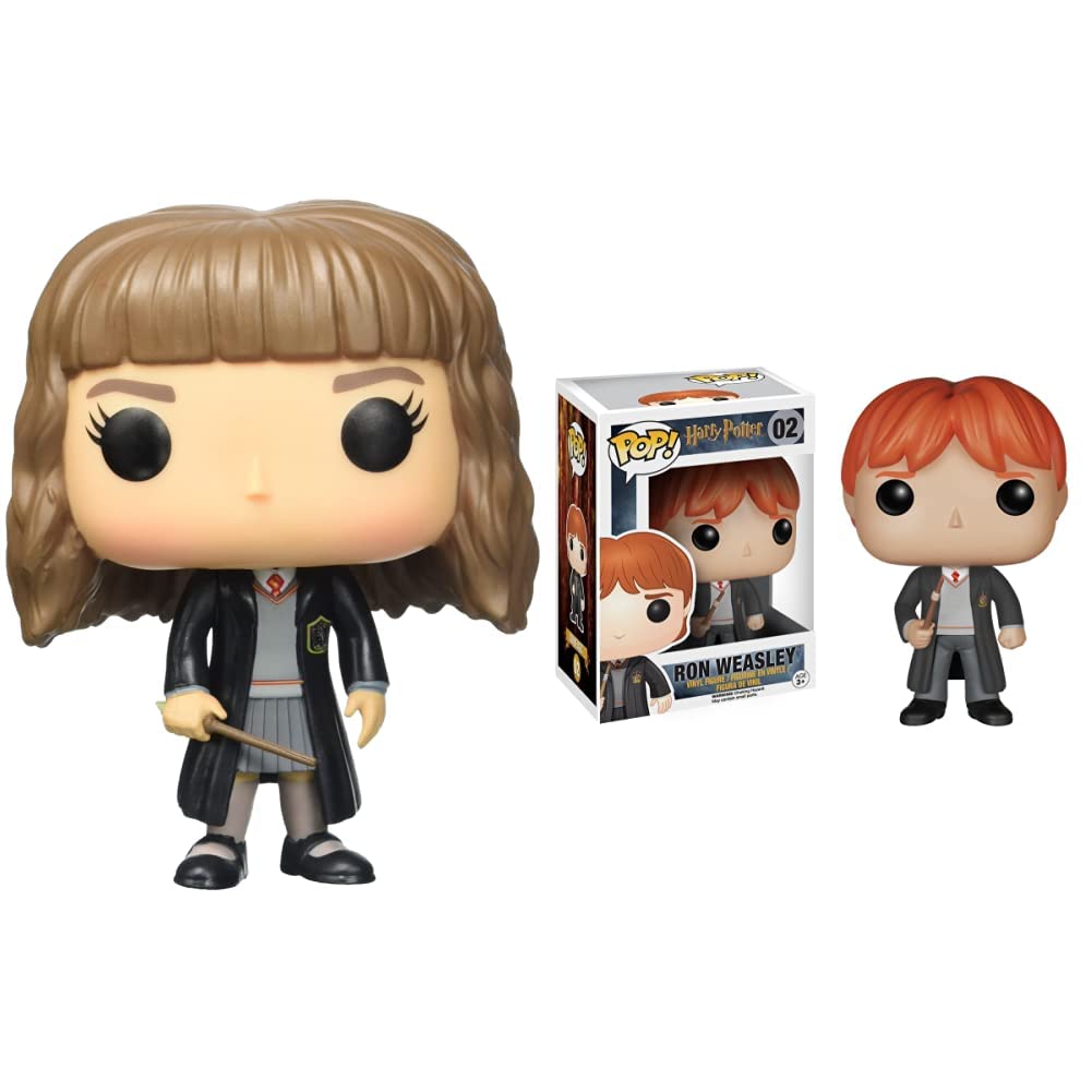 Funko - Pop! Vinilo Colección Harry Potter - Figura Hermione (5860) 5859 Harry Potter Ron Weasley Pop Vinyl Figure