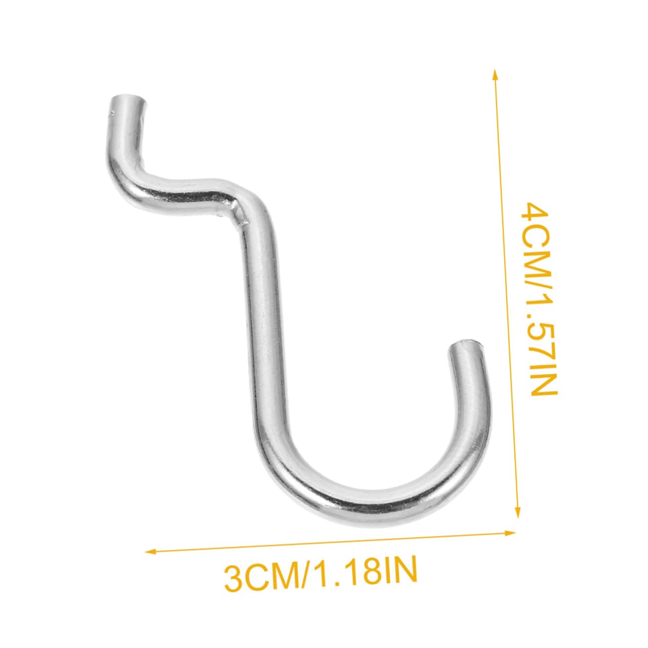 Hohopeti Small Hooks for Hanging 24 Pcs Heavy Duty Pegboard j Hooks Garage Tools Organizer Locks