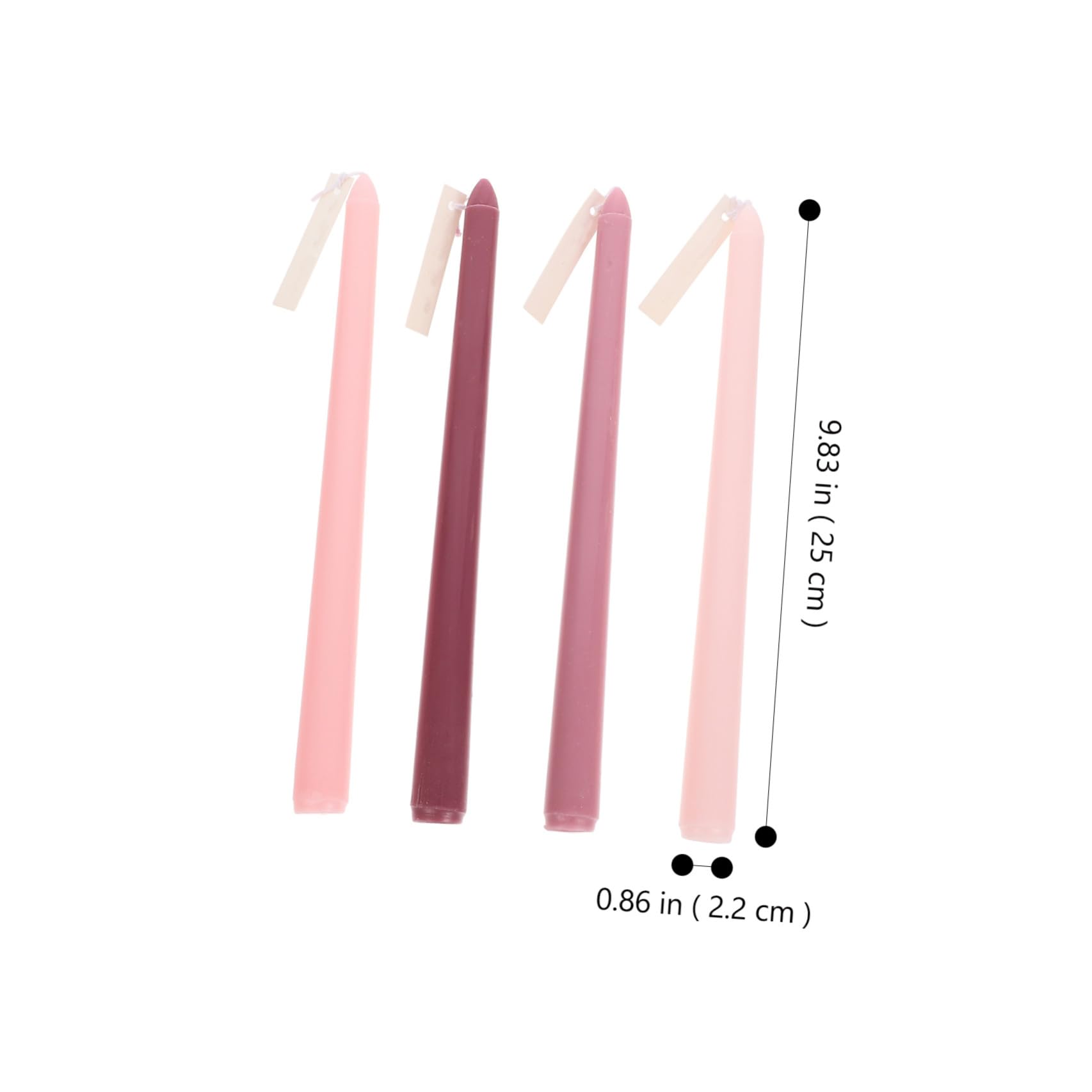 STOBAZA 4stücke Duftkerzen Mit Langem Stab Rauchfrei Romantisches Design Für Hochzeiten Und Partys Trendigen Pastellfarben Und Rosenduft Geschenkidee Für Festliche Anlässe