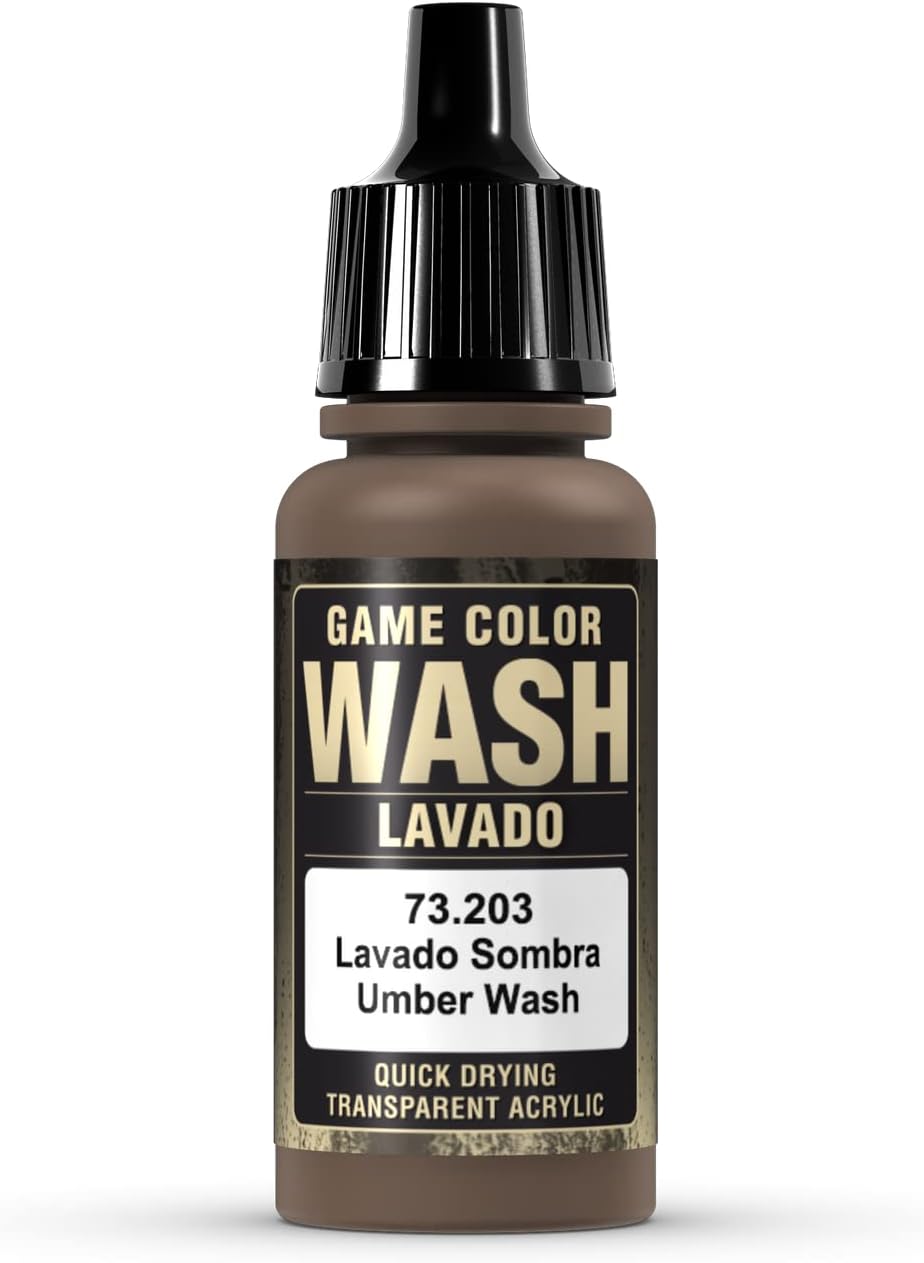 Umber Wash Acrylic Paint 17ml Bottle Game Color Vallejo2