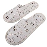 Happyyami 2paare Einweg-hausschuhe Damen Und Herren Dicke Rutschfeste Hotelslipper Aus Leinenoptik Atmungsaktive Gästehausschuhe Für Reisen Spa Wellness Und Kurzaufenthalte