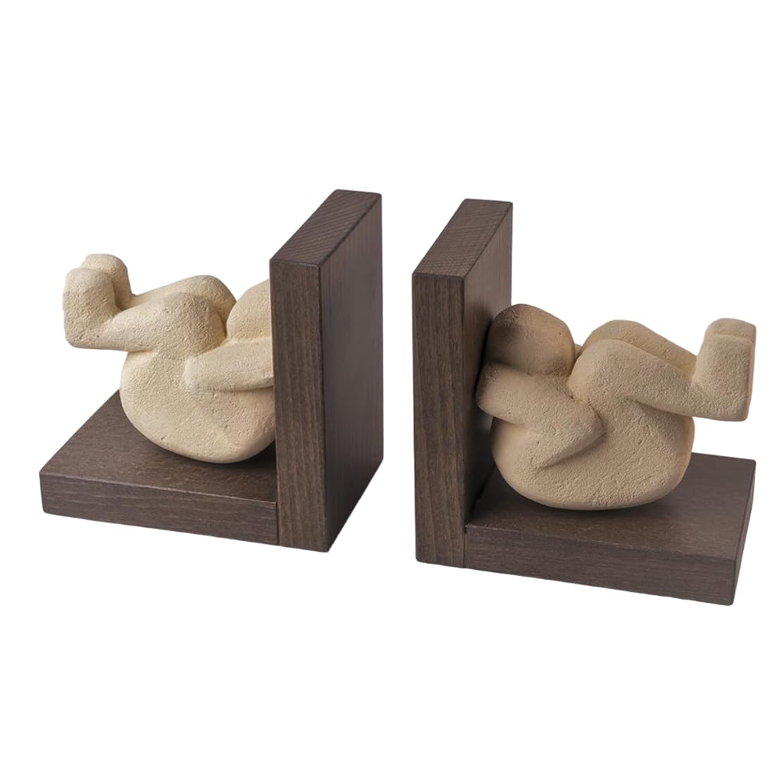 Fermalibri Scultura In Pietra Mela - Coppia Made In Italy Per Libreria E Scrivania - Foto 13