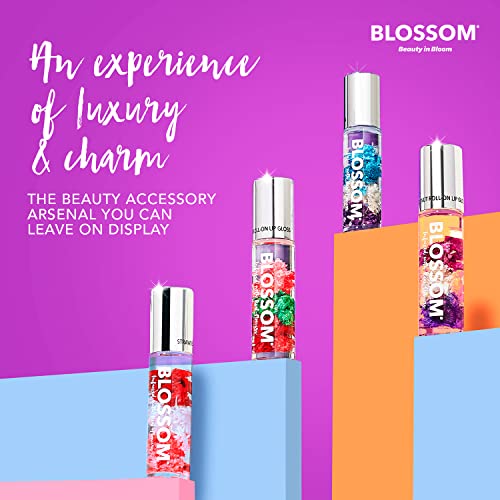 Blossom Scented Roll On Lip Gloss, Infused With Real Flowers, Made In Usa, 0.20 Fl. Oz./5.9Ml, Juicy Peach #TOP7