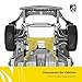 YHTAUTO Front Frame Crossmember Subframe Replacement for 2012-2017 Hyundai Accent, 2012-2017 Kia Rio, Suspension Cross Member 62400-1R000, 62400-1W000