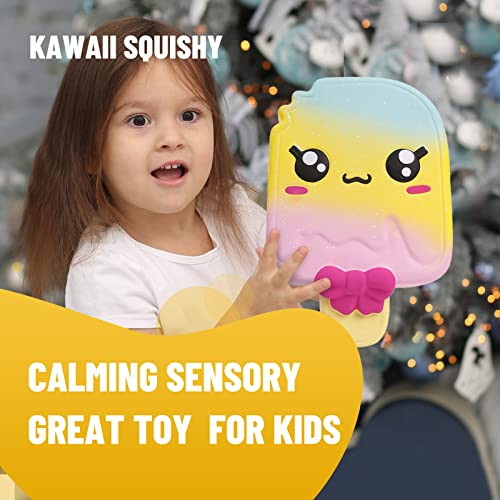 Anboor 11 Inches Jumbo Squishies Popsicle Squishy Slow Rising Squeeze Toys Stress Relief Kawaii Soft Squishies Sensory Toys Gift Collection - Image 4