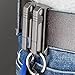 Bloepum 2X Titanium Alloy Clip-on Carabiner Double Clip Belt Buckle Outdoor Sports Waist Keychain Pocket Tools Keychain Pendant