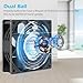 Wathai 120mm x 38mm 12V DC IP68 Waterproof Exhaust Fan, Dual Ball Bearing, 116 CFM, 3000 RPM, 6W, 2Pin for RV Refrigerator, Amplifier, Outdoor Equipment, Camper