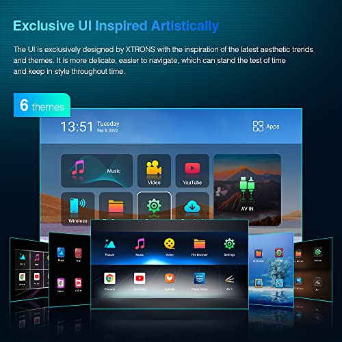 Xtrons Android 11 Car Tv Headrest Monitor Tablet For Back Seat, 11.6 Inch Touch Screen Portable Video Player For Car Rear Seat, Support Phone Wireless Mirroring, Netflix/Youtube, 4K Video, Wifi, Hdmi #TOP5