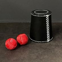 blue-ther Leather Chop Cup Magic Tricks Appear Vanish Ball Magician Close Up Illusions Props Gimmick Mentalism Magica Cup Tour de Magie