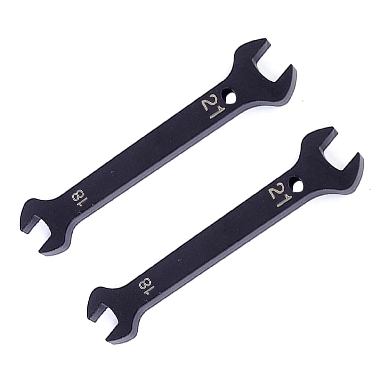 Mandouer 18mm x 21mm Double Open End Spanner, Thin Carbon Steel Wrench